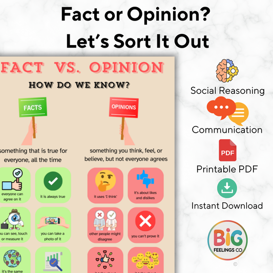 Fact or Opinion? Let’s Sort It Out – Critical Thinking Activity