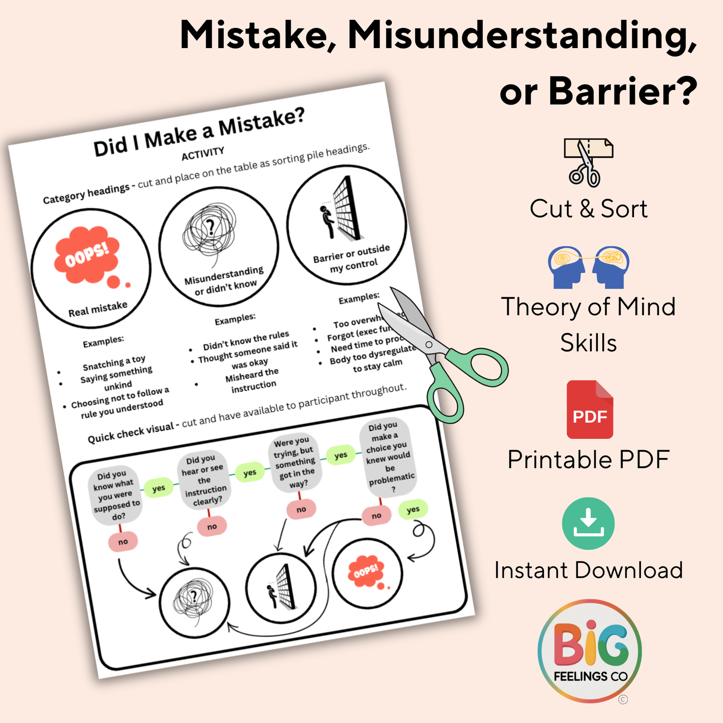 Did I Make a Mistake? – A Reflective Sorting Tool for Kids