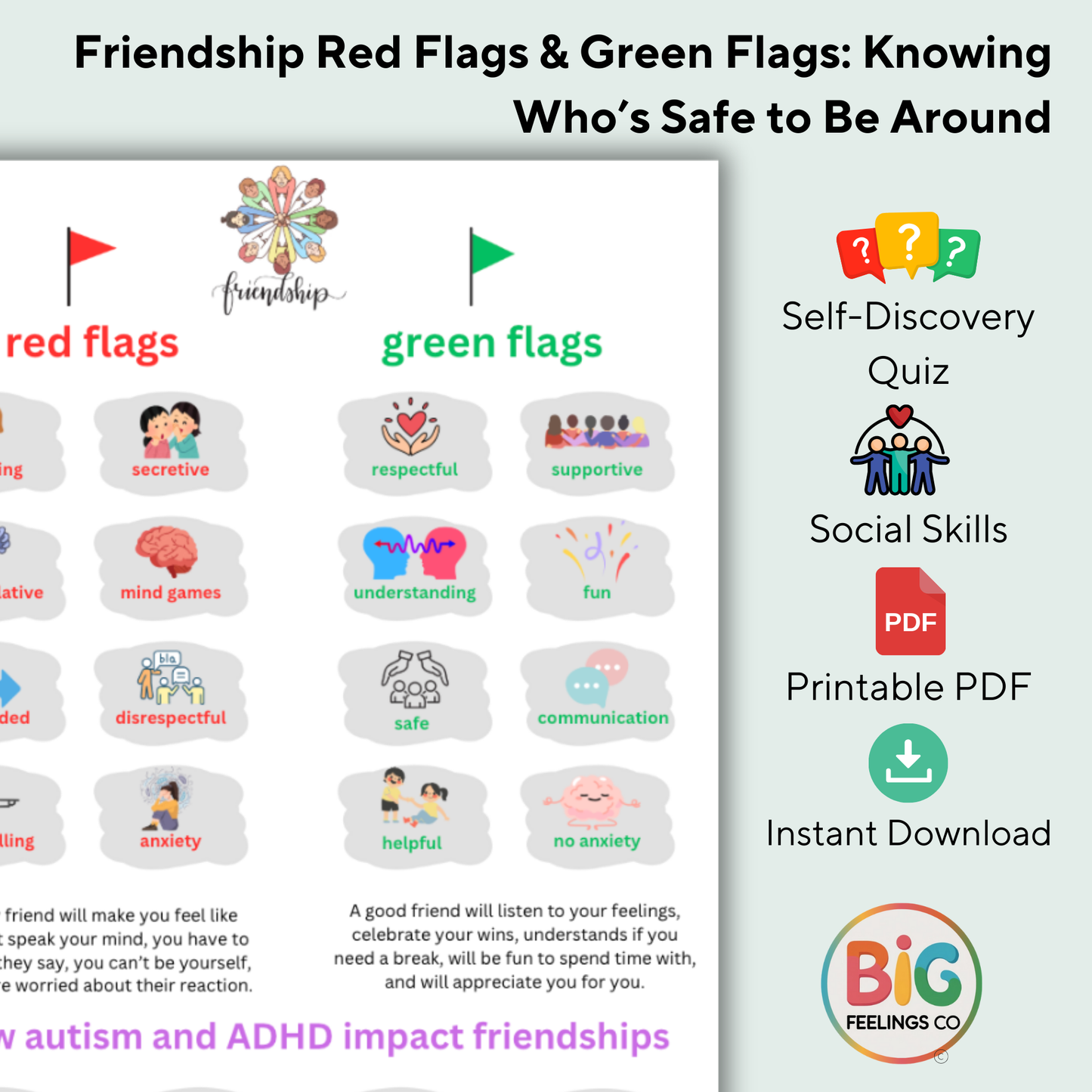 Friendship Red Flags & Green Flags – Knowing Who’s Safe to Be Around