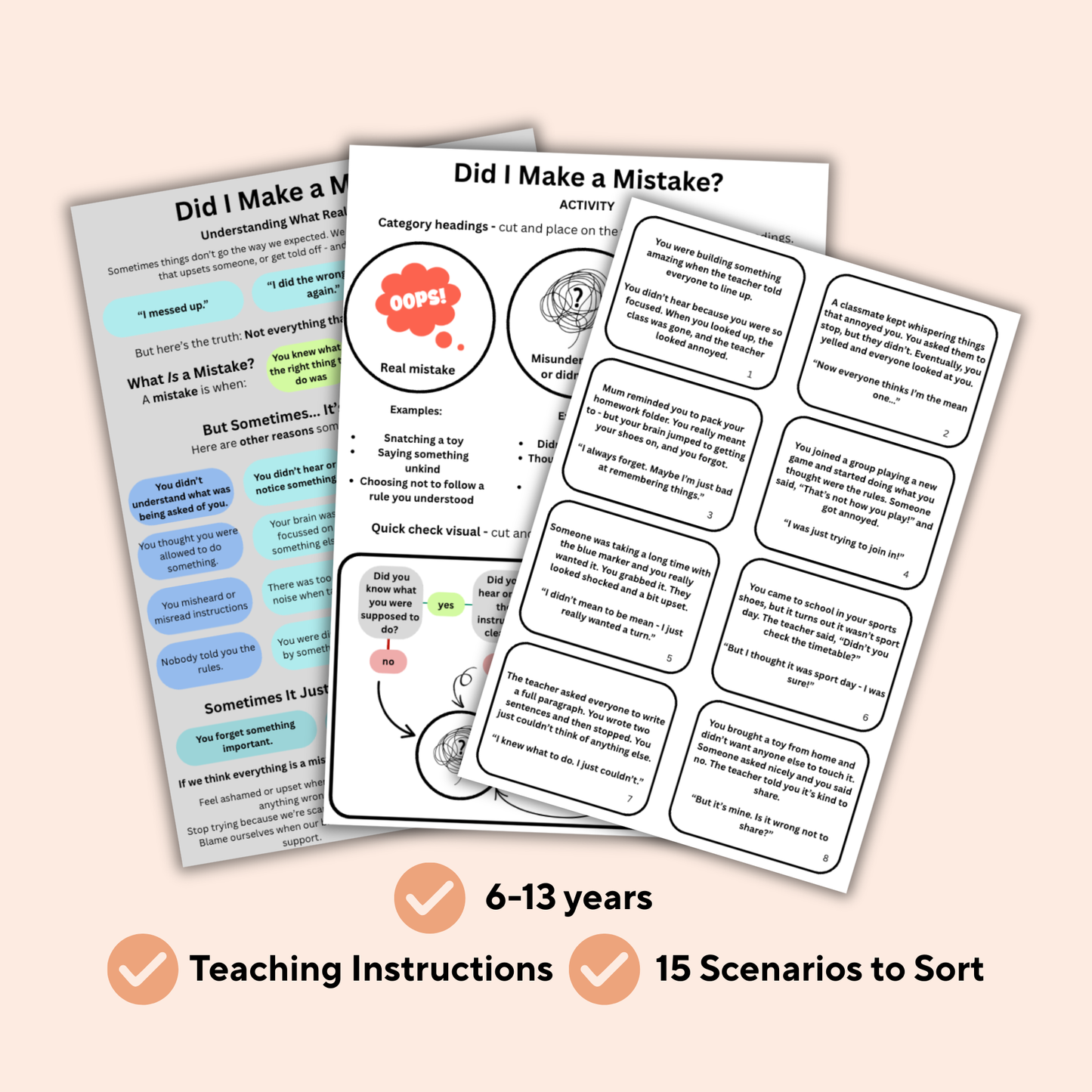 Did I Make a Mistake? – A Reflective Sorting Tool for Kids