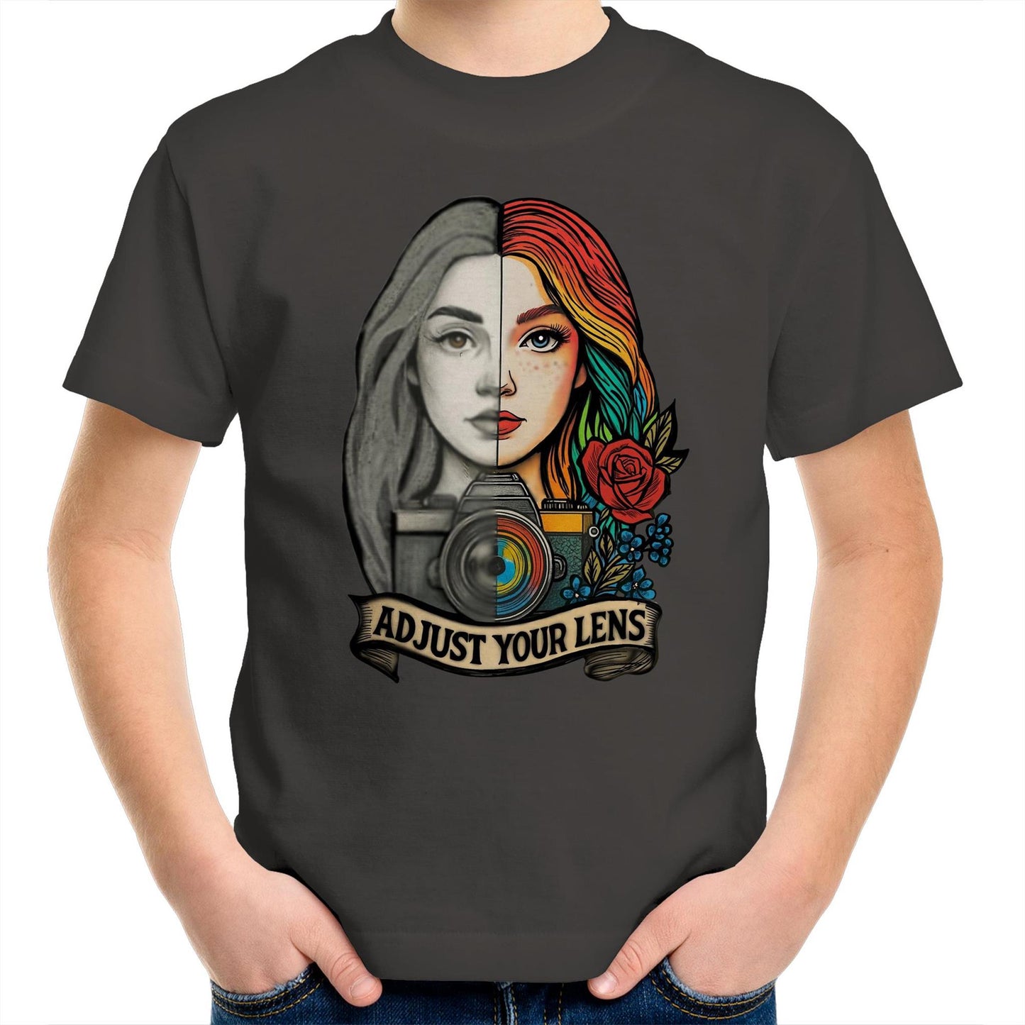 Adjust Your Lens Kids T-Shirt