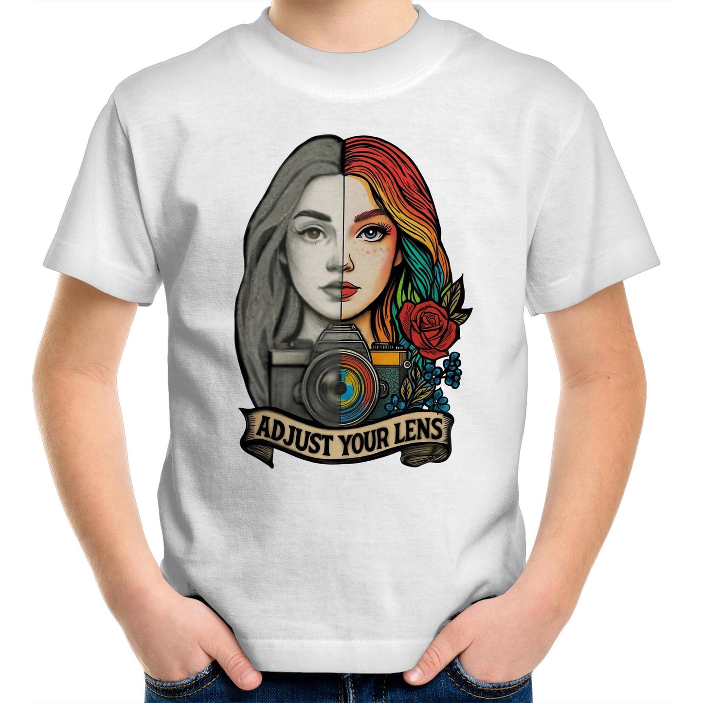 Adjust Your Lens Kids T-Shirt