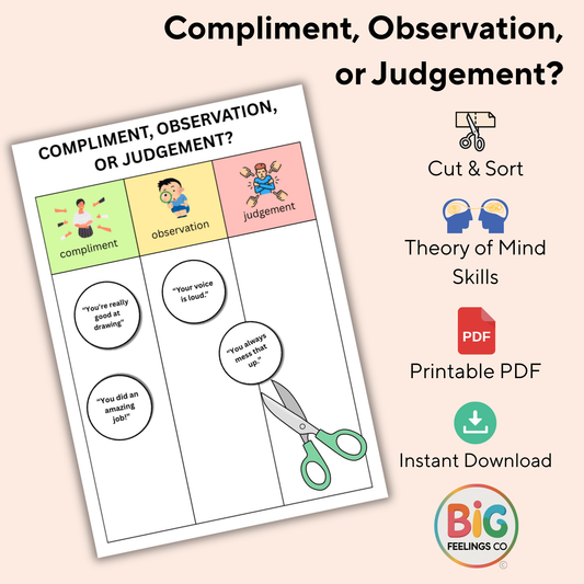 Theory of Mind – Compliments, Observations, and Judgements