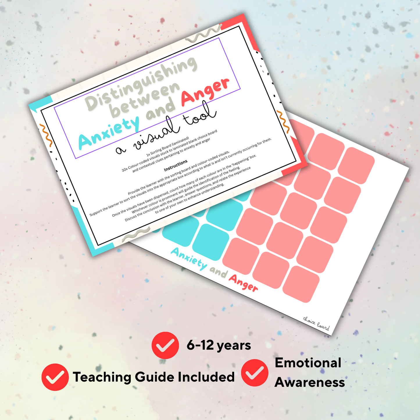 Distinguishing Between Anxiety and Anger - A Visual Tool