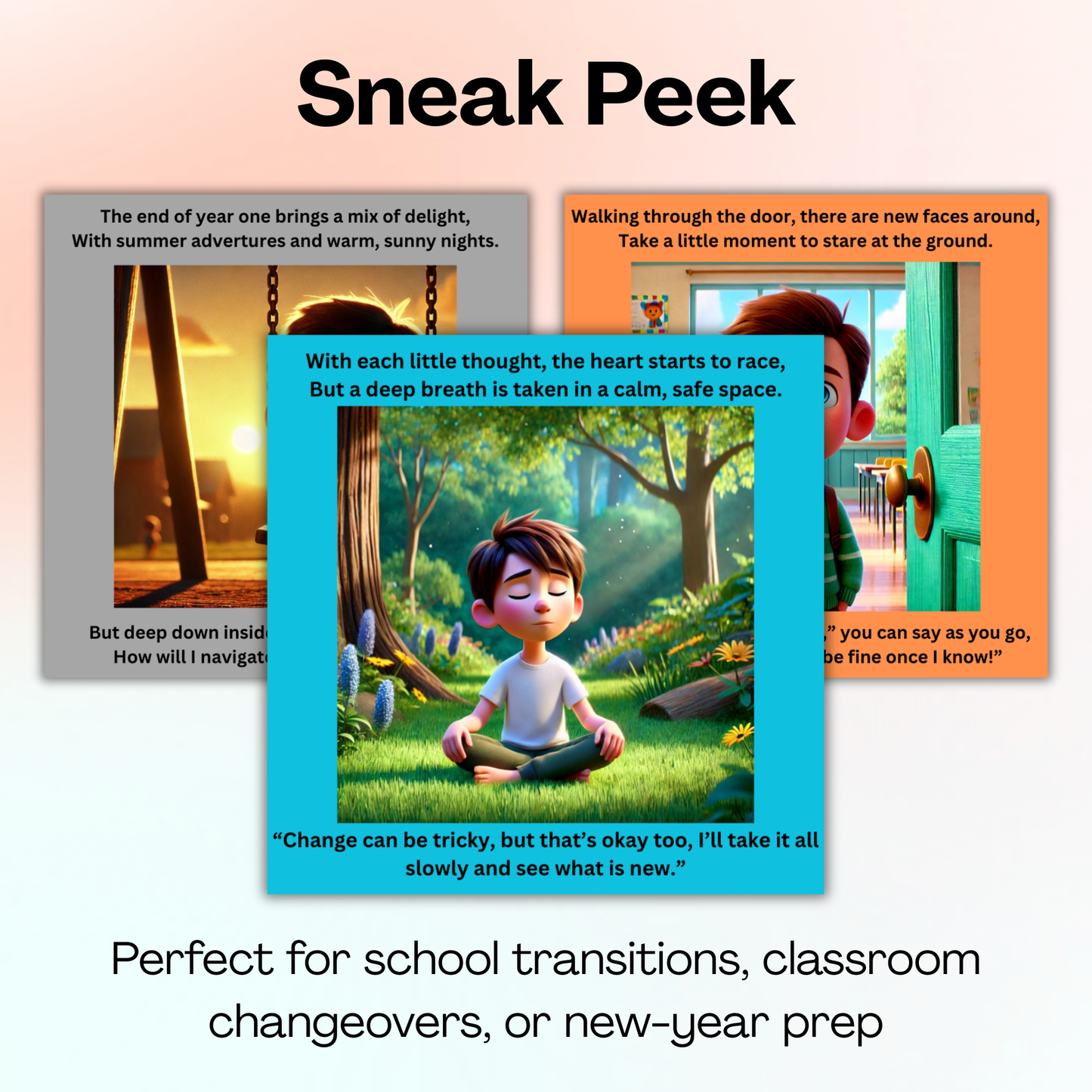 A New School Year – A Social Story About Transitions, Change, and Starting Fresh