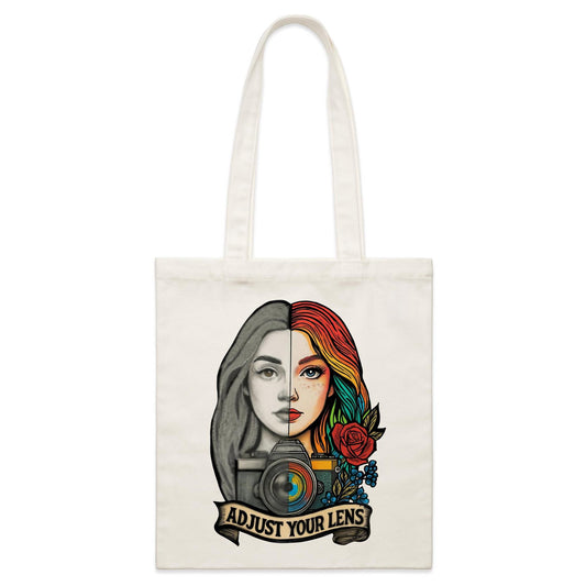 Adjust Your Lens - Parcel Canvas Tote Bag